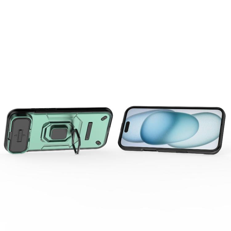For iPhone Air Sliding Camshield TPU + PC Shockproof Phone Case with Holder