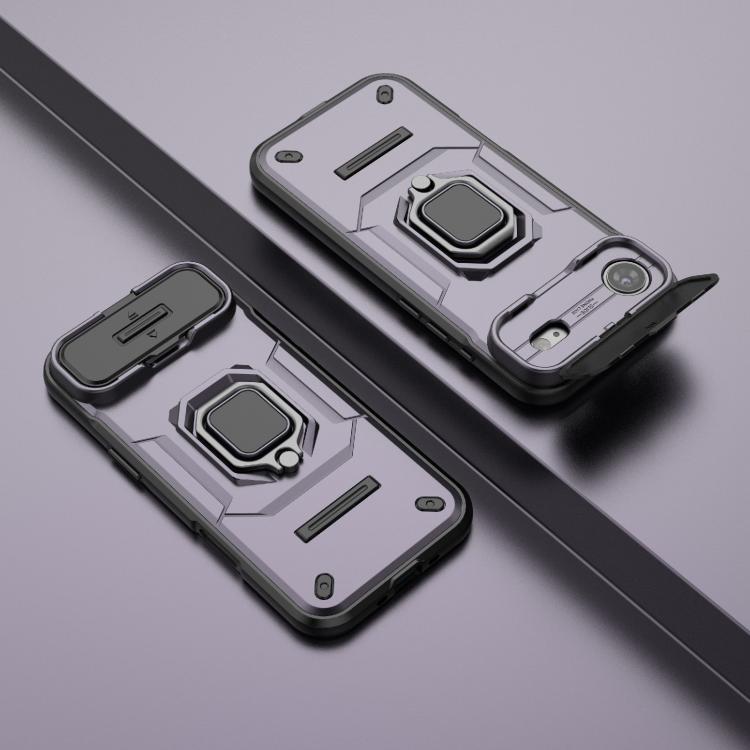 For iPhone Air Sliding Camshield TPU + PC Shockproof Phone Case with Holder