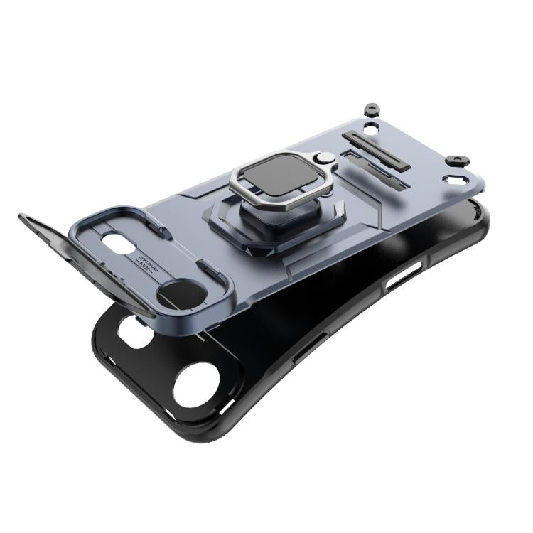 For iPhone Air Sliding Camshield TPU + PC Shockproof Phone Case with Holder
