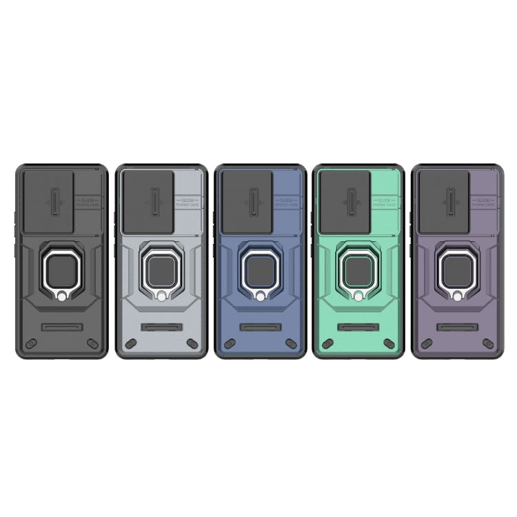 For Xiaomi Redmi Turbo 3 5G Sliding Camshield TPU + PC Shockproof Phone Case with Holder