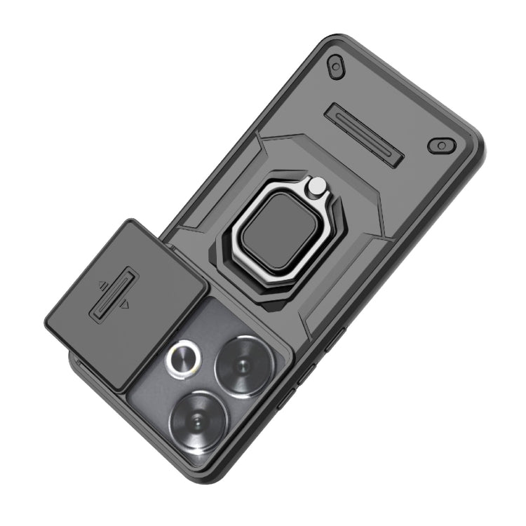 For Xiaomi Redmi Turbo 3 5G Sliding Camshield TPU + PC Shockproof Phone Case with Holder