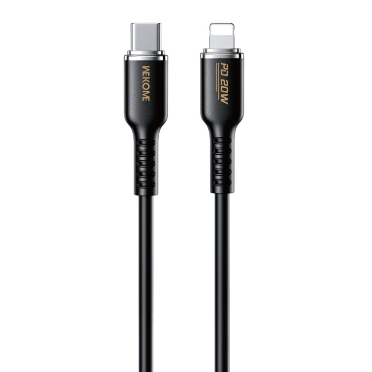 WK WDC-10 PD 20W USB-C/Type-C to 8 Pin Silicone Data Cable, Length: 1.2m
