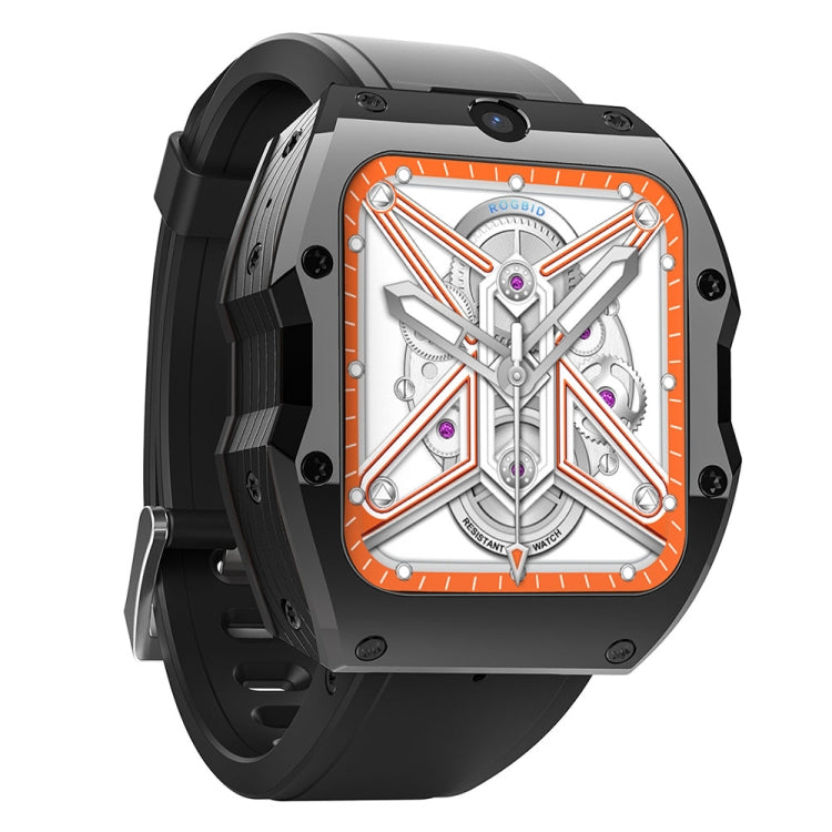 Model X 1.99 inch IP68 Waterproof Android 9.0 4G Dual Cameras Ceramics Smart Watch, Specification: