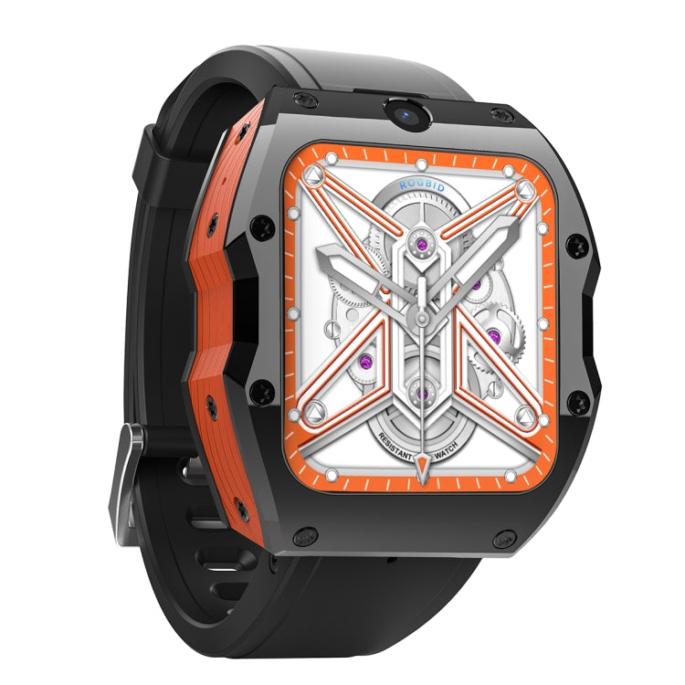 Model X 1.99 inch IP68 Waterproof Android 9.0 4G Dual Cameras Ceramics Smart Watch, Specification: