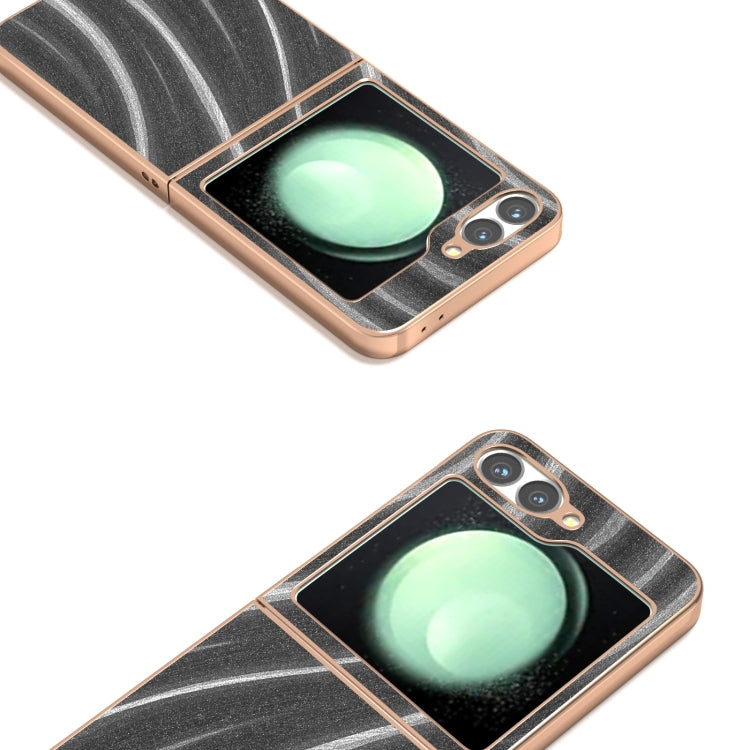 For Samsung Galaxy Z Flip6 / Flip7 FE Nano Electroplating Galactic Pattern Protective Phone Case