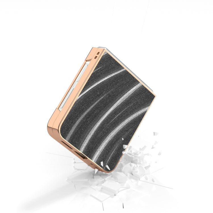 For Samsung Galaxy Z Flip6 / Flip7 FE Nano Electroplating Galactic Pattern Protective Phone Case
