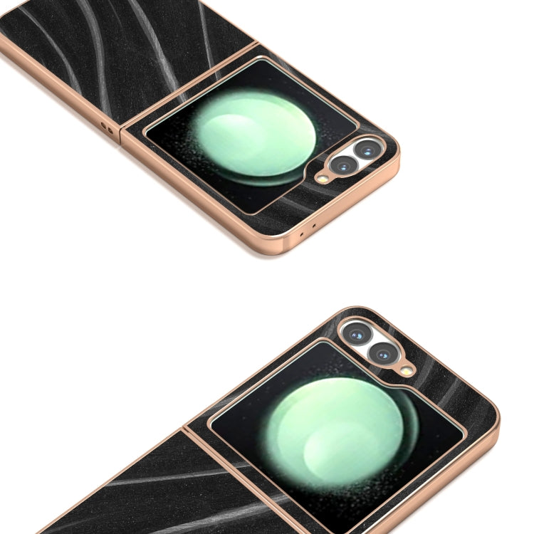 For Samsung Galaxy Z Flip6 / Flip7 FE Nano Electroplating Galactic Pattern Protective Phone Case