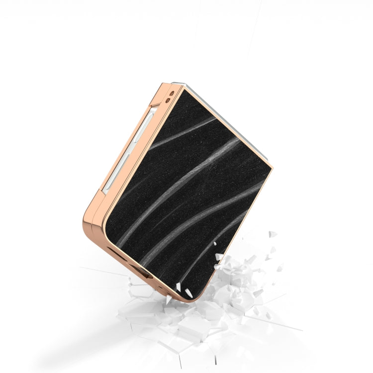 For Samsung Galaxy Z Flip6 / Flip7 FE Nano Electroplating Galactic Pattern Protective Phone Case