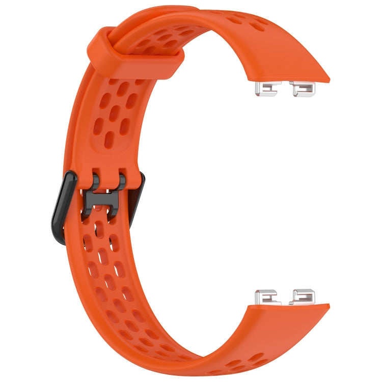 For Huawei Band 8 Solid Color Breathable Silicone Watch Band