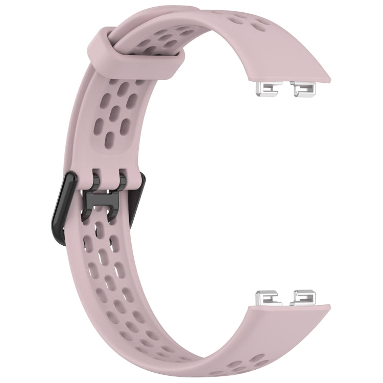 For Huawei Band 8 Solid Color Breathable Silicone Watch Band