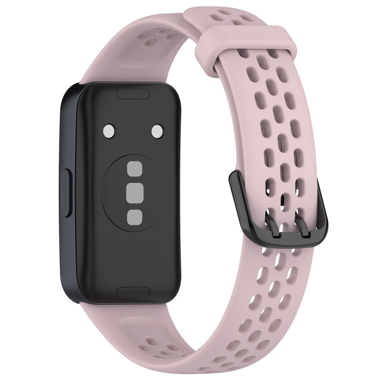 For Huawei Band 8 Solid Color Breathable Silicone Watch Band