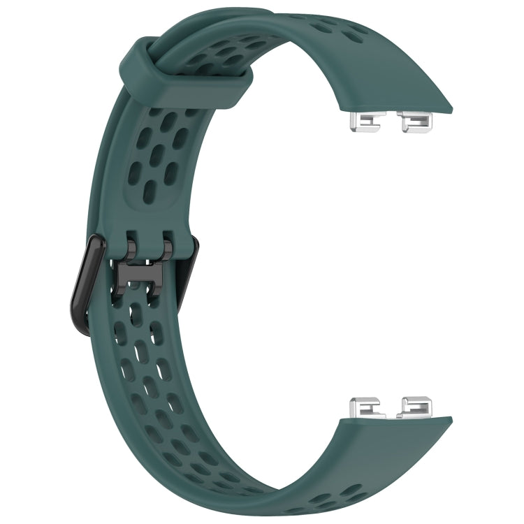 For Huawei Band 8 Solid Color Breathable Silicone Watch Band
