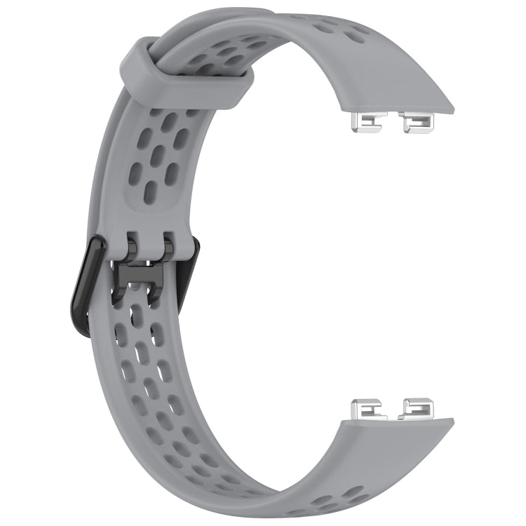 For Huawei Band 8 Solid Color Breathable Silicone Watch Band