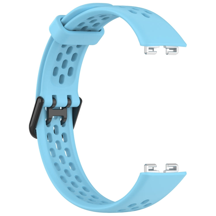 For Huawei Band 8 Solid Color Breathable Silicone Watch Band