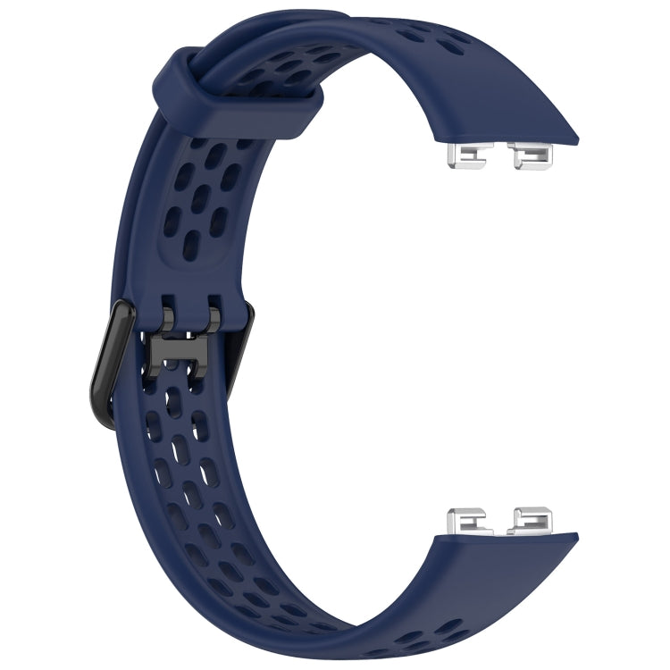 For Huawei Band 8 Solid Color Breathable Silicone Watch Band