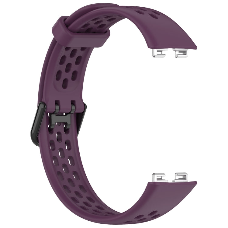 For Huawei Band 8 Solid Color Breathable Silicone Watch Band