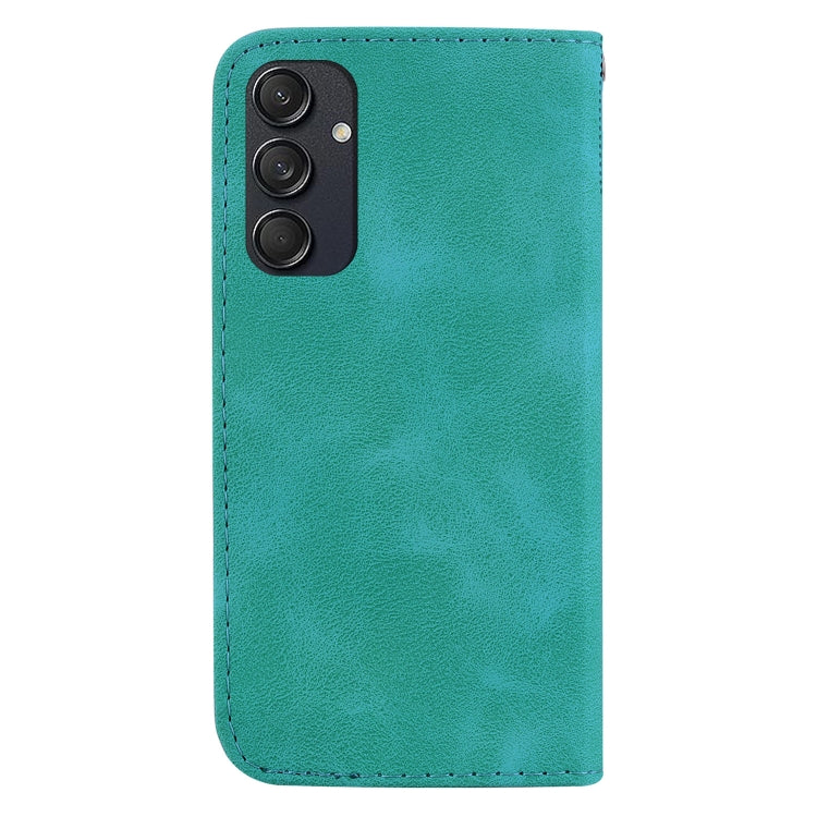 For Samsung Galaxy M55 Seven-shaped Embossed Leather Phone Case