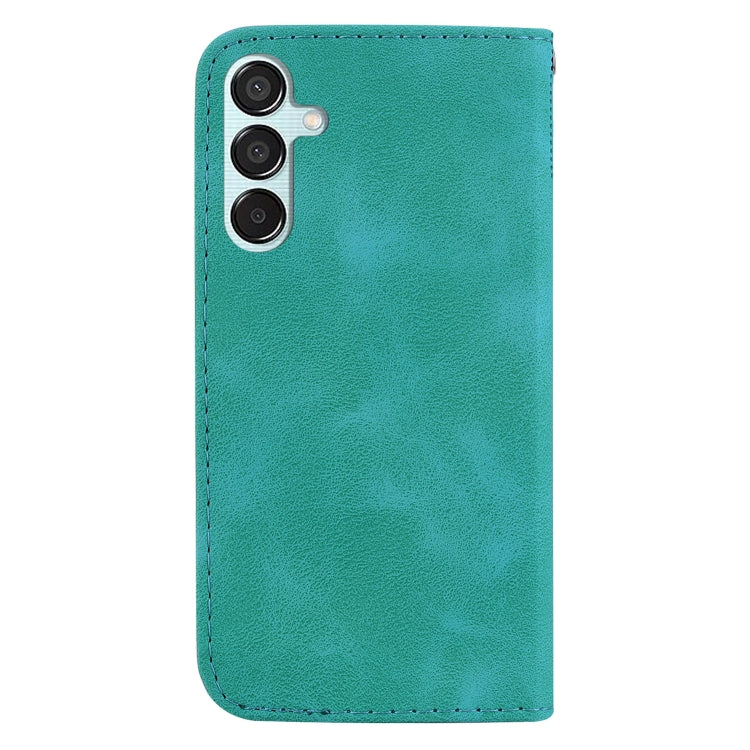 For Samsung Galaxy M15/F15 Seven-shaped Embossed Leather Phone Case