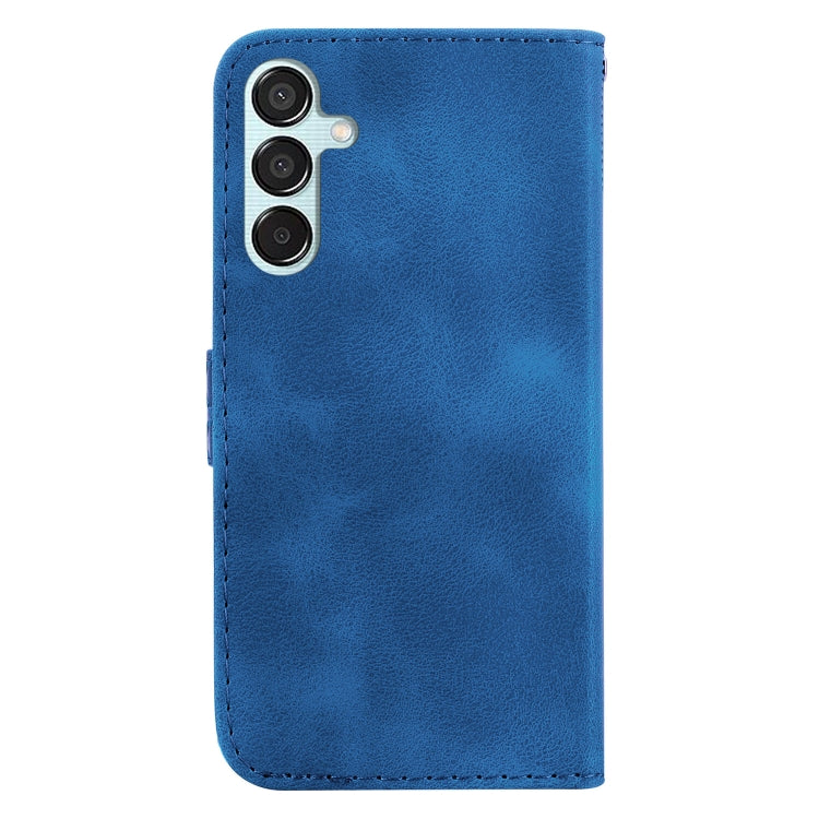 For Samsung Galaxy M15/F15 Seven-shaped Embossed Leather Phone Case