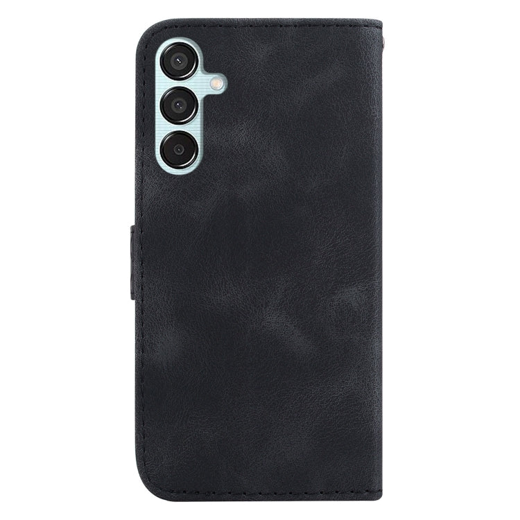 For Samsung Galaxy M15/F15 Seven-shaped Embossed Leather Phone Case