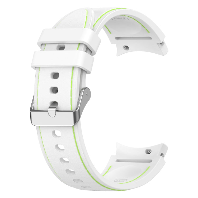 For Samsung Galaxy Watch 6 / 6 Classic Leather Silicone Watch Band