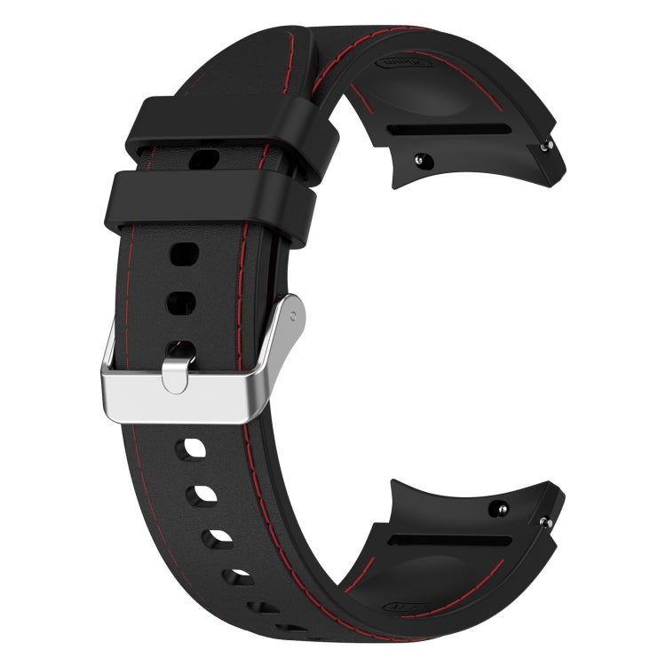 For Samsung Galaxy Watch 6 / 6 Classic Leather Silicone Watch Band