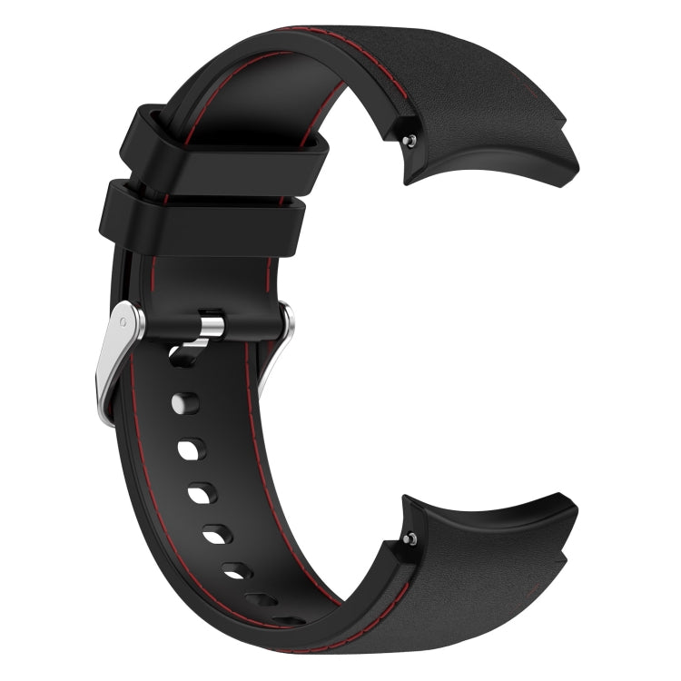 For Samsung Galaxy Watch 6 / 6 Classic Leather Silicone Watch Band