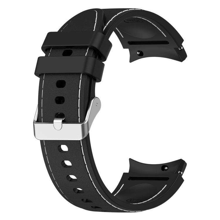 For Samsung Galaxy Watch 6 / 6 Classic Leather Silicone Watch Band