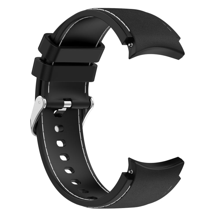 For Samsung Galaxy Watch 6 / 6 Classic Leather Silicone Watch Band