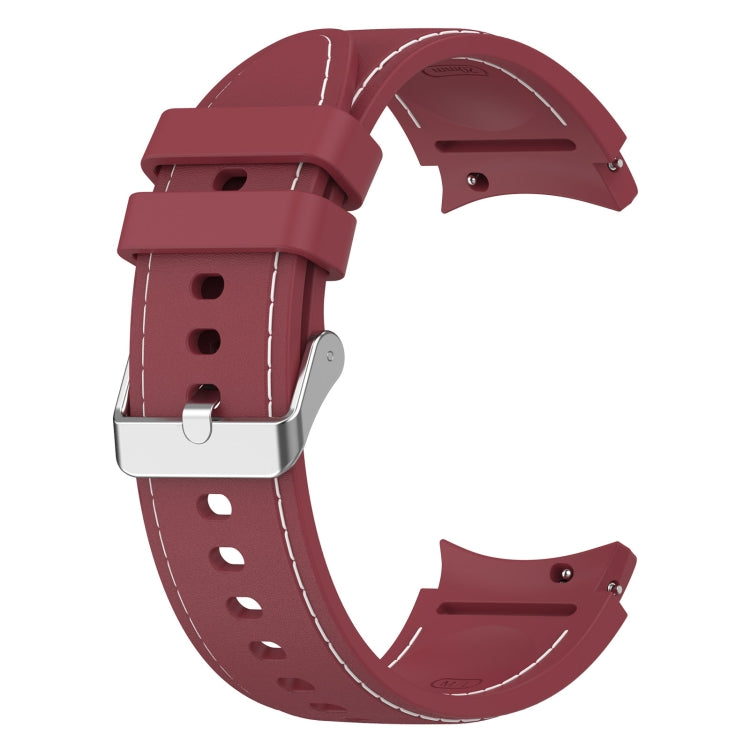 For Samsung Galaxy Watch 6 / 6 Classic Leather Silicone Watch Band