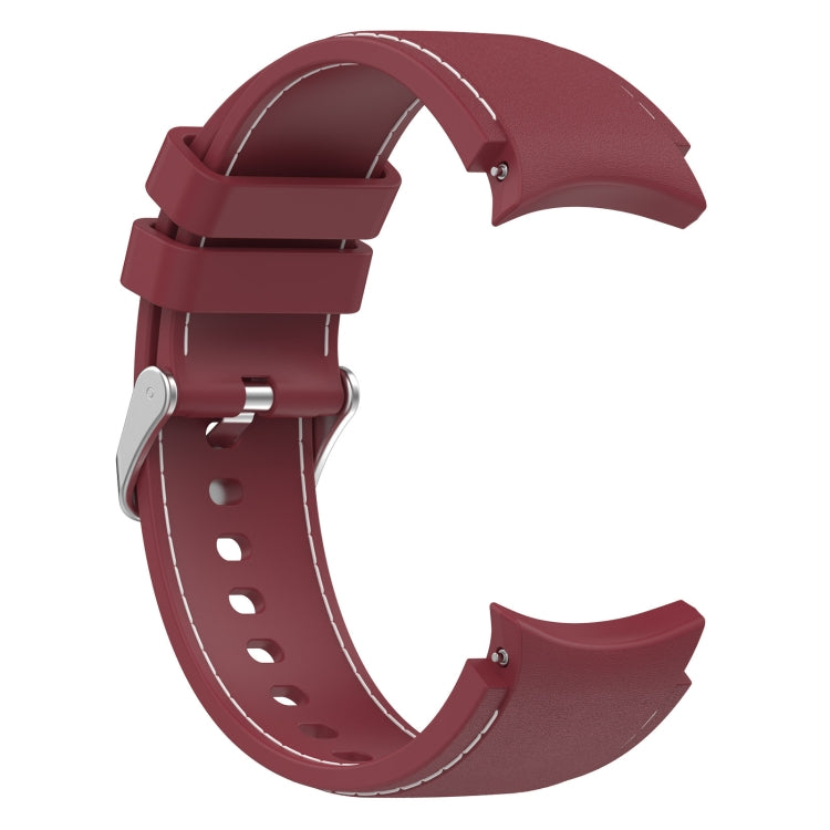 For Samsung Galaxy Watch 6 / 6 Classic Leather Silicone Watch Band