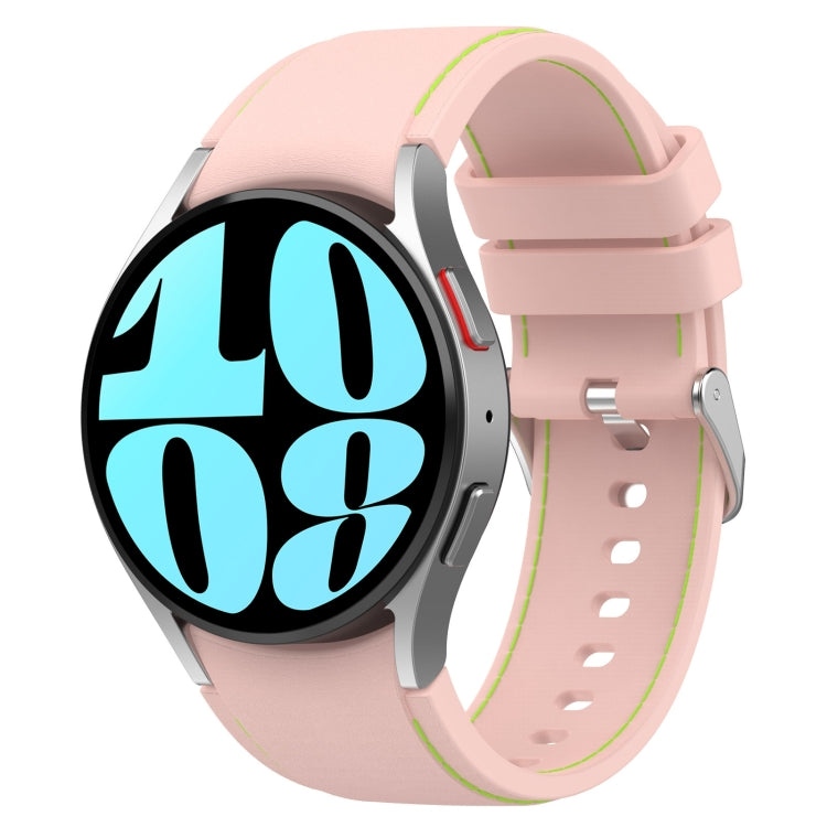 For Samsung Galaxy Watch 6 / 6 Classic Leather Silicone Watch Band