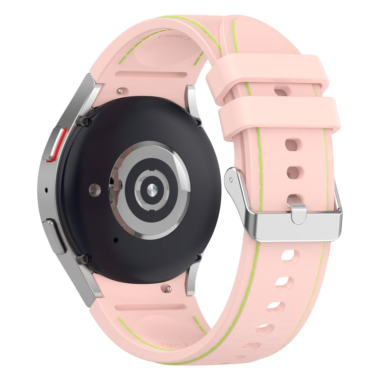 For Samsung Galaxy Watch 6 / 6 Classic Leather Silicone Watch Band