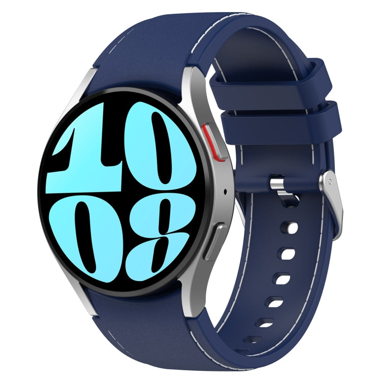 For Samsung Galaxy Watch 6 / 6 Classic Leather Silicone Watch Band