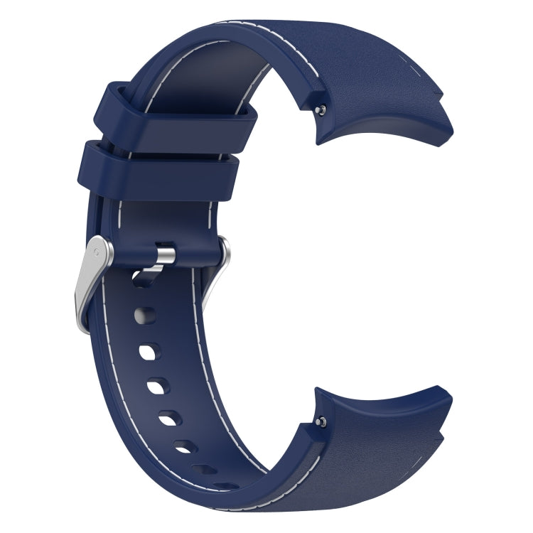 For Samsung Galaxy Watch 6 / 6 Classic Leather Silicone Watch Band