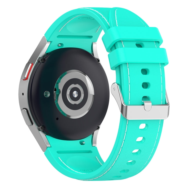 For Samsung Galaxy Watch 6 / 6 Classic Leather Silicone Watch Band