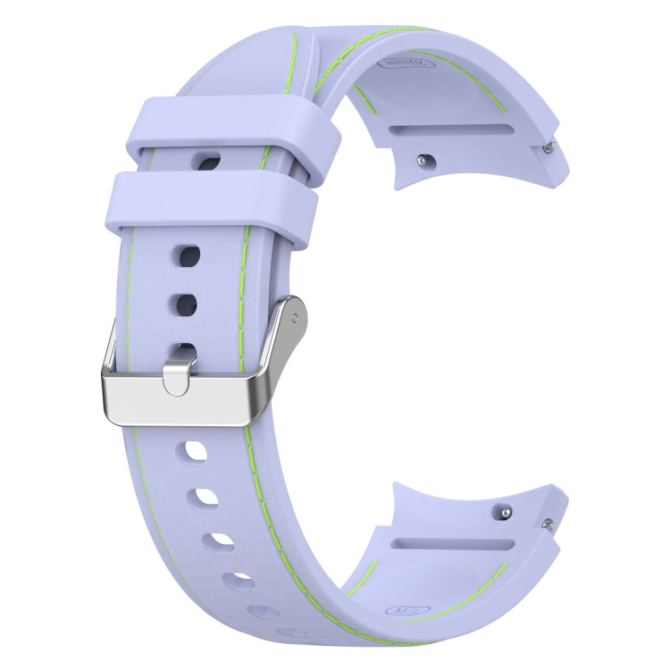 For Samsung Galaxy Watch 6 / 6 Classic Leather Silicone Watch Band