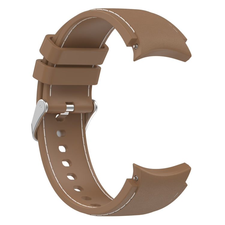 For Samsung Galaxy Watch 6 / 6 Classic Leather Silicone Watch Band