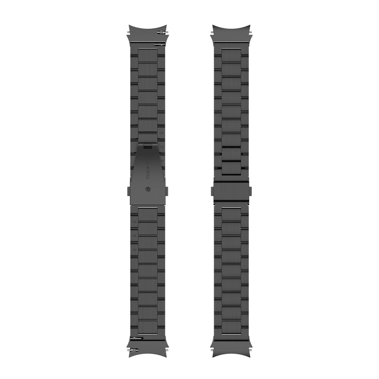 For Samsung Galaxy Watch 6 / 6 Classic Three Bead Stainless Steel Watch Band