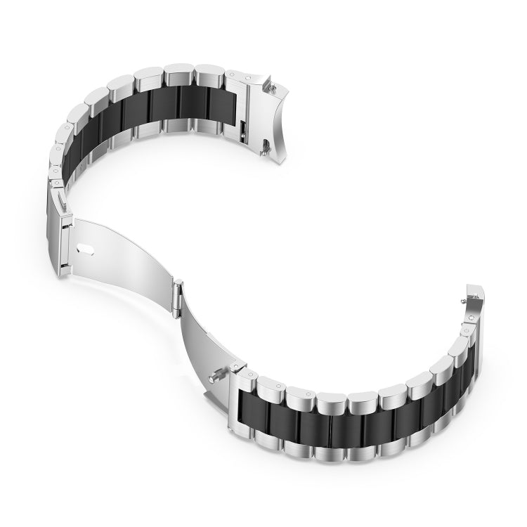 For Samsung Galaxy Watch 6 / 6 Classic Three Bead Stainless Steel Watch Band