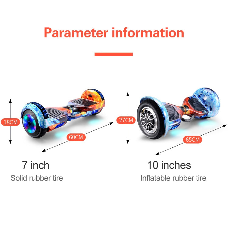 High Configuration Version Bluetooth Marquee Light Electric Balance Car Scooter for Children and Adult, with 7 inch Luminous Wheels