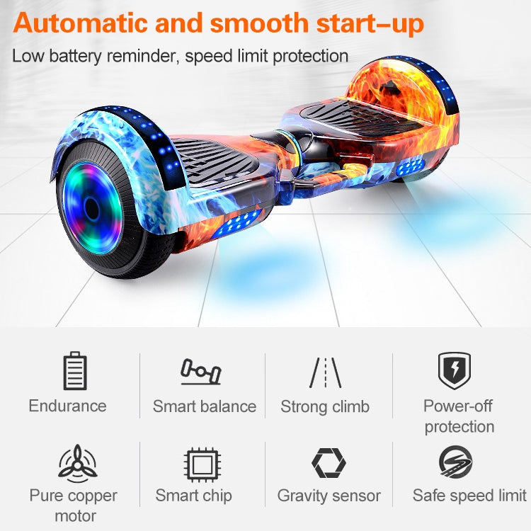 High Configuration Version Bluetooth Marquee Light Electric Balance Car Scooter for Children and Adult, with 7 inch Luminous Wheels