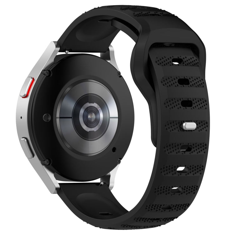 For Samsung Galaxy Watch 6 / 6 Classic Pockmark Texture Reverse Buckle Silicone Watch Band