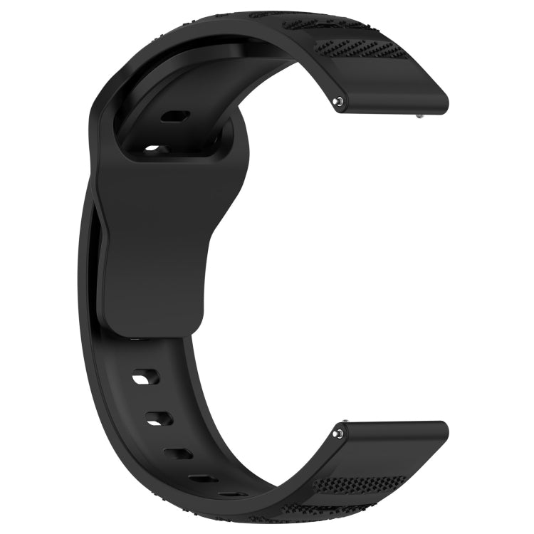 For Samsung Galaxy Watch 6 / 6 Classic Pockmark Texture Reverse Buckle Silicone Watch Band