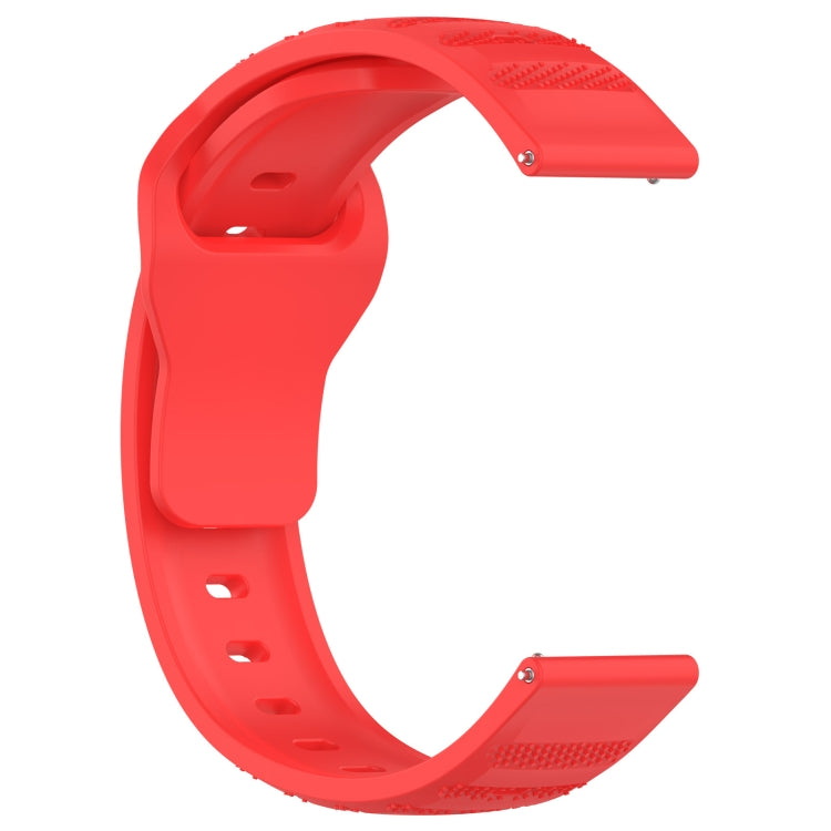 For Samsung Galaxy Watch 6 / 6 Classic Pockmark Texture Reverse Buckle Silicone Watch Band
