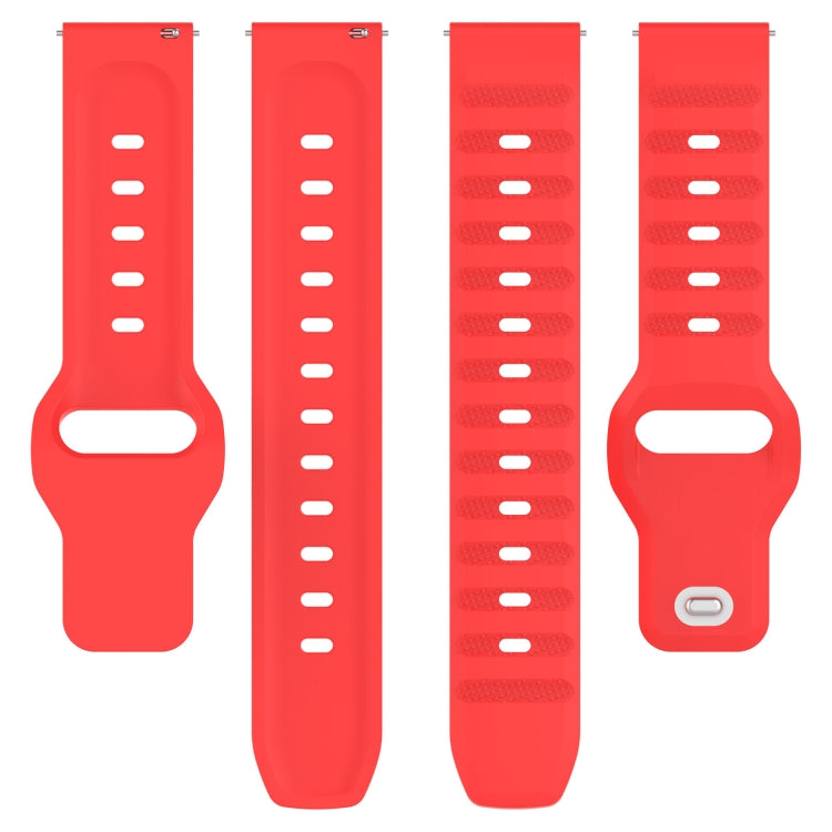 For Samsung Galaxy Watch 6 / 6 Classic Pockmark Texture Reverse Buckle Silicone Watch Band