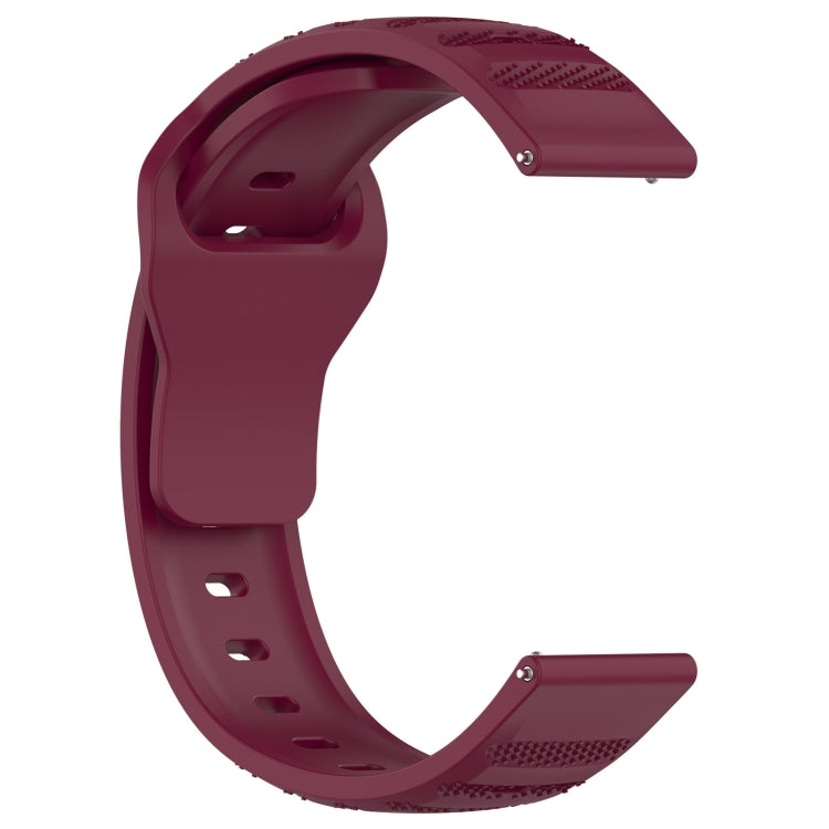 For Samsung Galaxy Watch 6 / 6 Classic Pockmark Texture Reverse Buckle Silicone Watch Band