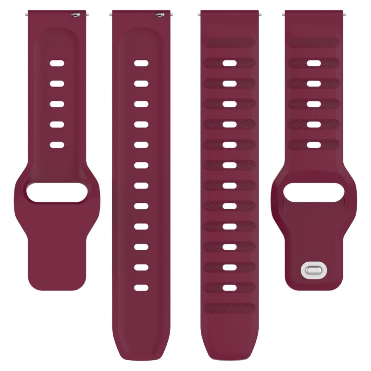 For Samsung Galaxy Watch 6 / 6 Classic Pockmark Texture Reverse Buckle Silicone Watch Band