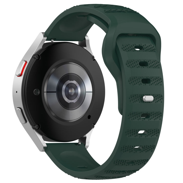 For Samsung Galaxy Watch 6 / 6 Classic Pockmark Texture Reverse Buckle Silicone Watch Band