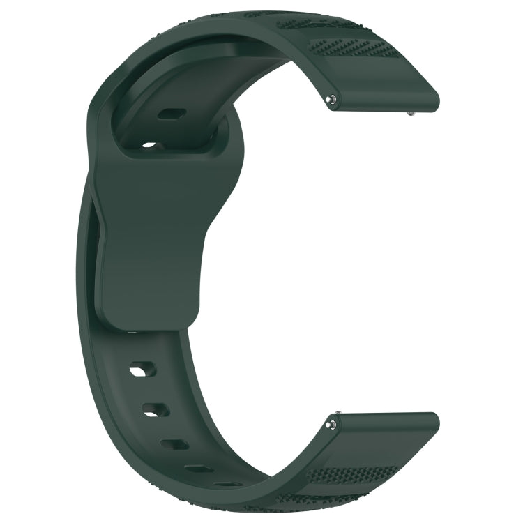 For Samsung Galaxy Watch 6 / 6 Classic Pockmark Texture Reverse Buckle Silicone Watch Band